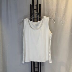 Christopher & Banks Sleek‎ White Tank Top